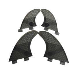 UPSURF FCS Quad Fins M+GL Surfboasrd Fins For Surfing Stabilizer Surf Quad Fins Honeycomb Surf Fins 4pcs Set Grey