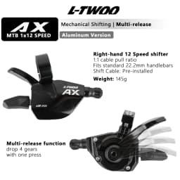 LTWOO AX MTB Hydraulic Disc Brake Set,1x12 Speed Shifter Rear Derailleur,ZRACE Cassette Crankset Caliper Chainring Fit M6100