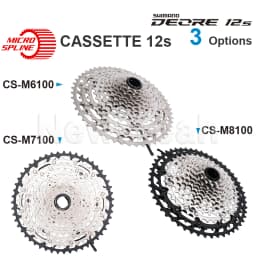 SHIMANO DEORE XT SLX Cassette Sprocket CS-M6100 CS-M7100 CS-M8100 12-Speed MICRO SPLINE - HYPERGLIDE for MTB Bike Original Parts