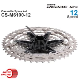 SHIMANO DEORE XT SLX Cassette Sprocket CS-M6100 CS-M7100 CS-M8100 12-Speed MICRO SPLINE - HYPERGLIDE for MTB Bike Original Parts