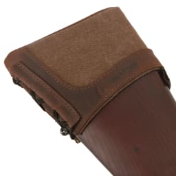 Genuine Leather Gun Buttstock Extension Slip on Recoil Pad, Canvas Shotgun Butt Recoil Pad, Small / Large Size