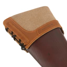 Genuine Leather Gun Buttstock Extension Slip on Recoil Pad, Canvas Shotgun Butt Recoil Pad, Small / Large Size