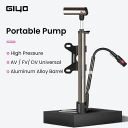 Giyo 140psi Bicycle Pump Portable Presta/Schrader Valve MTB Cycling Pump Road Bike Mini Floor Standing Pump Tire Inflator