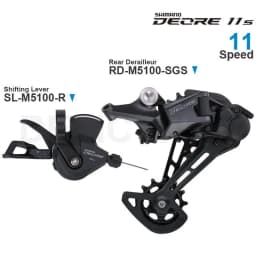 SHIMANO DEORE M5100 11 Speed Shifter SL-M5100 SL-M5100-R Rear Derailleur RD-M5100 1x11-speed Original Parts for MTB