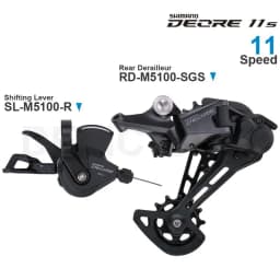 SHIMANO DEORE M5100 11 Speed Shifter SL-M5100 SL-M5100-R Rear Derailleur RD-M5100 1x11-speed Original Parts for MTB