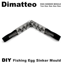 Dimatteo Fishing Egg Sinker Mold Kits 1oz 2oz 3oz 4oz 5oz 5 Cavities
