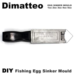Dimatteo Fishing Egg Sinker Mold Kits 1oz 2oz 3oz 4oz 5oz 5 Cavities