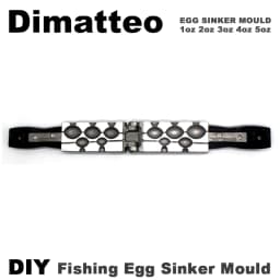 Dimatteo Fishing Egg Sinker Mold Kits 1oz 2oz 3oz 4oz 5oz 5 Cavities