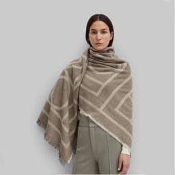 88% wool Winter Soft Cashmere Scarf Women Geometric Scarves Letters Shawls Wraps Thicken Warm