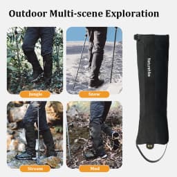 Naturehike 1 Pair Trekking Waterproof Leg Covers Hiking Snow Legging Gaiters Outdoor Climbing Camping Skiing Foot Cover