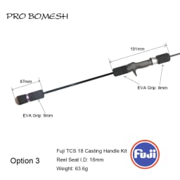 Pro Bomesh Fuji DPS18 TCS18 Reel Seat EVA Handle Kit Slow Jigging DIY Fishing Rod Component Pole Accessory Repair