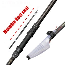 2.7M 3.6M 4.5M 5.4M 6.3M Carbon Telescopic Rock Fishing Rod Ultra Light Rod Lure Carp Travel Ocean Spinning Fishing Rod