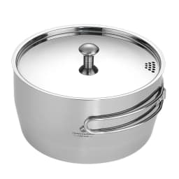 CAMPINGMOON Thickened Composite Stainless Steel Outdoor Camping Soup Pot, Boiling Water Portable Picnic Pot, Cooking Utensils