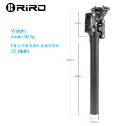 RIRO RCX Bicycle Suspension Seatpost Shock Absorber Seat Post 350mm*27.2mm/28.6/30.0/30.4/30.9/31.6/33.9mm MTB/E-Bike Seat Tube