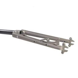 SILVEROCK Chrome Steel Fork 20" 406 451 Disc Brake BIKEPACKING Rack for Folding Minivelo BMX Bike Rigid Forks 1 1/8" 28.6mm