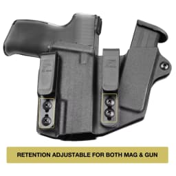 Only Fit Glock G19,G19X,Compatible G17,Sidecar Kydex IWB Holster with Magazine Pouch Equipment Cases,Lock Click Sound,Right Hand