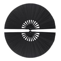 Tai Chi Fan Bamboo Kung Fu Martial Arts 34 Centimeter Fans Wushu Art Martiaux Cosplay Dance Performance Fan Red Kun Master