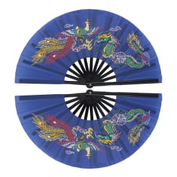 Tai Chi Fan Bamboo Kung Fu Martial Arts 34 Centimeter Fans Wushu Art Martiaux Cosplay Dance Performance Fan Red Kun Master