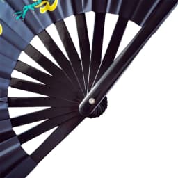 Tai Chi Fan Bamboo Kung Fu Martial Arts 34 Centimeter Fans Wushu Art Martiaux Cosplay Dance Performance Fan Red Kun Master