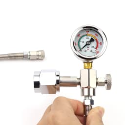 Scba Fill Station Charging Adapter For CGA347 SCBA SCOTT MSA Tank With Hose Gauge Quick Disconnect