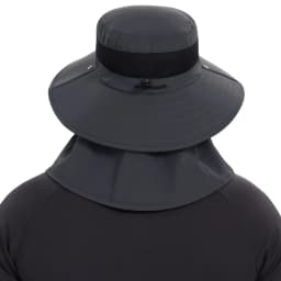 Bassdash UPF 50+ Breathable Sun Hat with Removable Face Cover and Neck Flap Unisex Water Resistant Wide Brim Bucket Hat