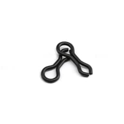 1000pcs Matt Black Carp Splay Rings Swivel Buckle Lure Leader Sinker Eyes Lure Connector Fishing Goods Tackle Accessories Pesca