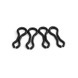 1000pcs Matt Black Carp Splay Rings Swivel Buckle Lure Leader Sinker Eyes Lure Connector Fishing Goods Tackle Accessories Pesca