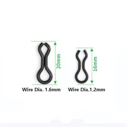 1000pcs Matt Black Carp Splay Rings Swivel Buckle Lure Leader Sinker Eyes Lure Connector Fishing Goods Tackle Accessories Pesca