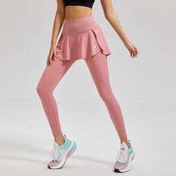 2023 Women High Waist Tennis Pants Running Skirt Legging Gym Fitness Yoga Skort Sports Golf One-piece Leggings With Pockets