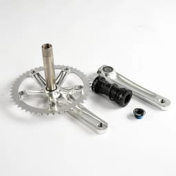 Ardently Bicycle Hollow Integrated Crankset FixeGear Crank 48T 165mm Track Single Speed Bike Crank Set BCD144mm Alumniun With BB