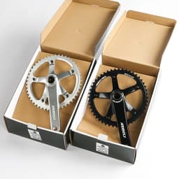 Ardently Bicycle Hollow Integrated Crankset FixeGear Crank 48T 165mm Track Single Speed Bike Crank Set BCD144mm Alumniun With BB