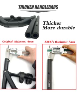 Lengthen and Thicken Handlebar for Dualtron Folding Handle DT Thunder,ULTRA,RAPTOR,COMPACT spider Scooter