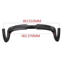 New Carbon Gravel Handlebar Big Flare Bar Cyclocross Road Bike Handlebars 370/390/410/430/mm Carbon Fiber Bicycle Handlebar