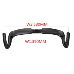 New Carbon Gravel Handlebar Big Flare Bar Cyclocross Road Bike Handlebars 370/390/410/430/mm Carbon Fiber Bicycle Handlebar
