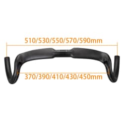 New Carbon Gravel Handlebar Big Flare Bar Cyclocross Road Bike Handlebars 370/390/410/430/mm Carbon Fiber Bicycle Handlebar