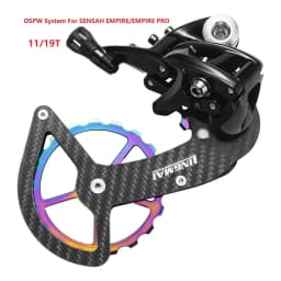 SENSAH Rear Derailleur 11/12 Speed LONG Cage (Max. 34 Teeth ) Road Bike Derailleur Carbon Cage For SRAM Derailleur Groupset
