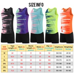Suits Track And Field Uniform Marathon Running Training Fashion Prints Vest Shorts Nylon Fitness Wear Men's Footing Sports Sets