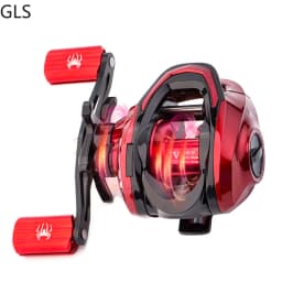 High Quality 18+1BB Black/Red Baitcasting Fishing Reel Aluminum Alloy Spool Saltwater Bass 7.2:1 High Speed Fishing Wheel