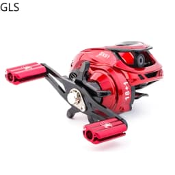High Quality 18+1BB Black/Red Baitcasting Fishing Reel Aluminum Alloy Spool Saltwater Bass 7.2:1 High Speed Fishing Wheel