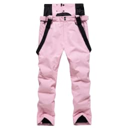 New Men Women Suspenders Ski Pants Windproof Waterproof Warm Couple Snow Trousers Winter Ski Snowboard Pants Waist Protection