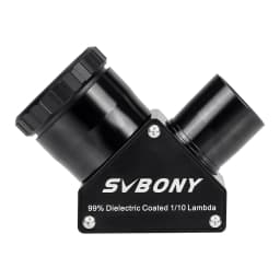 Svbony SV223 1.25/2 inch 99% Reflective Dielectric Coating 90° Clicklock Mirror 1/10 Lambda for Linking Eyepiece and Objective