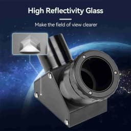 Svbony SV223 1.25/2 inch 99% Reflective Dielectric Coating 90° Clicklock Mirror 1/10 Lambda for Linking Eyepiece and Objective