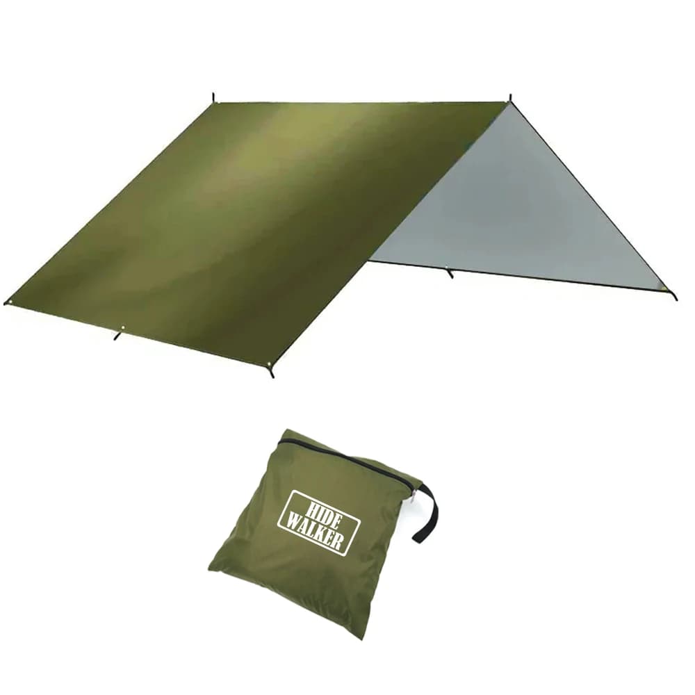 3x3 3x4 3x5 4x4 Sunshade Tarp Outdoor Camping Waterproof Awning Silver Coating UV Sun Shelter Picnic BBQ Lightweight Sun Canopy