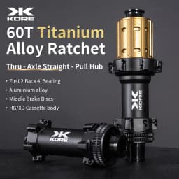 One Pair KORE Bearings Hubset For Road Bicycle Ratchet Thru - Axle Straight - Pull Racing Hub 24 Holes Road Bicycle Accessories