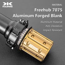 One Pair KORE Bearings Hubset For Road Bicycle Ratchet Thru - Axle Straight - Pull Racing Hub 24 Holes Road Bicycle Accessories