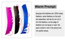 100PCS 18-25CM Full Length Turkey Arrow Feathers DIY Hunting Bow Arrow Accessories Archery Fletching Right Wing Vanes