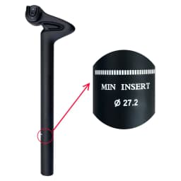 2025 New BALUGOE MTB Seat Rod Carbon Fiber Seat Rod Ultra Light Strong Offset 25 MM Road Bike Seat Rod Cycling Accessories