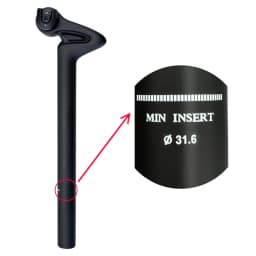 2025 New BALUGOE MTB Seat Rod Carbon Fiber Seat Rod Ultra Light Strong Offset 25 MM Road Bike Seat Rod Cycling Accessories