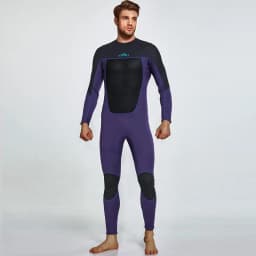 Mens Wetsuit 3mm Neoprene Full Body Long Sleeve Dive Skin for Spearfishing,Snorkeling, Surfing,Canoeing,Scuba Diving With Zip