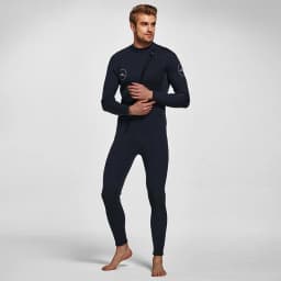 Mens Wetsuit 3mm Neoprene Full Body Long Sleeve Dive Skin for Spearfishing,Snorkeling, Surfing,Canoeing,Scuba Diving With Zip